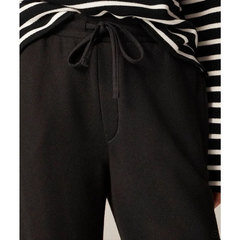 J. Crew Heritage terry wide-leg sweat-pant Maroon NWT size S